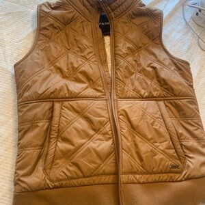 Prana tan quilted vest